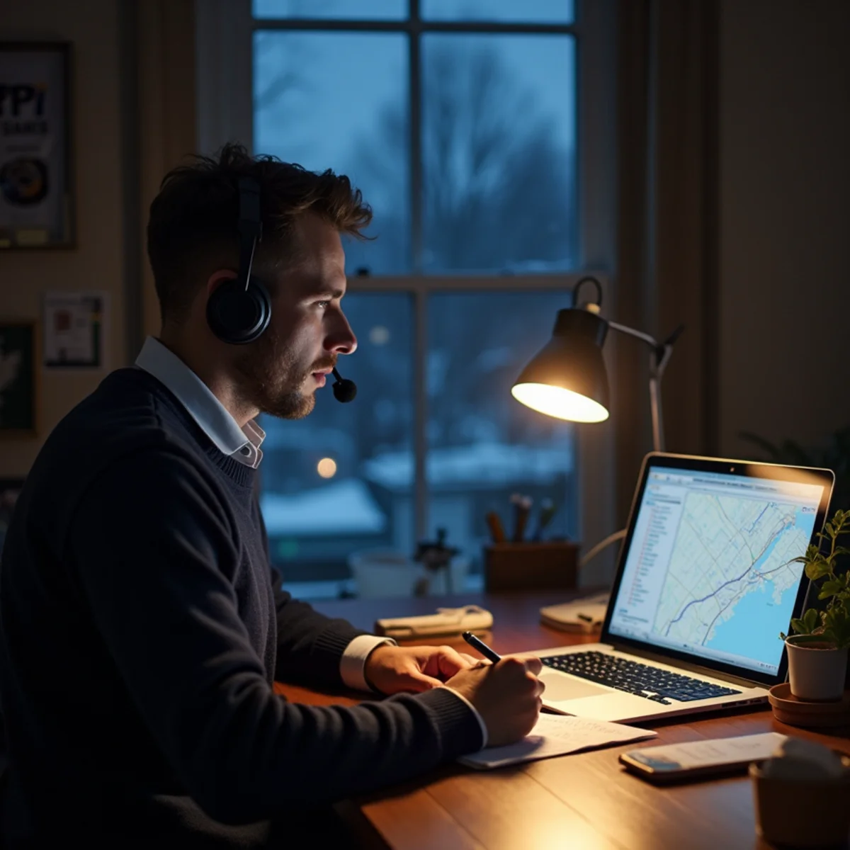 Dispatcher taking a late-night no-heat call for a home in Newburgh, NY